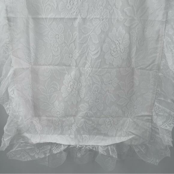 LEVINSOHN Pillow Sham King Size White Elegant Lace Romantic Shabby Chic Cottage - Picture 8 of 11